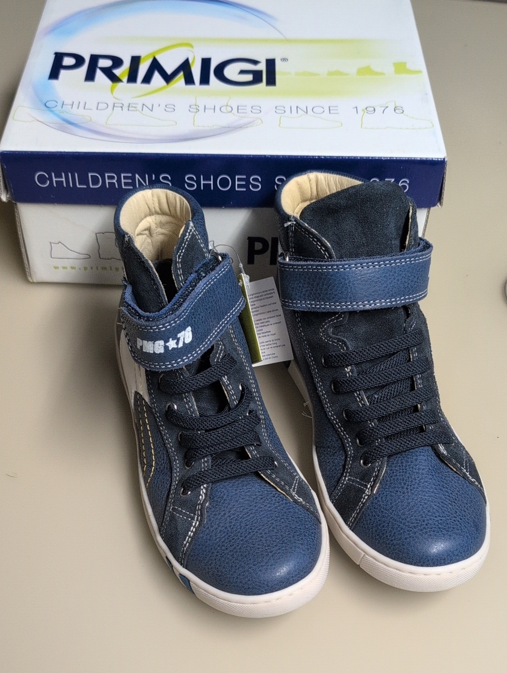 Primigi Boys Blue High-Top Sneakers